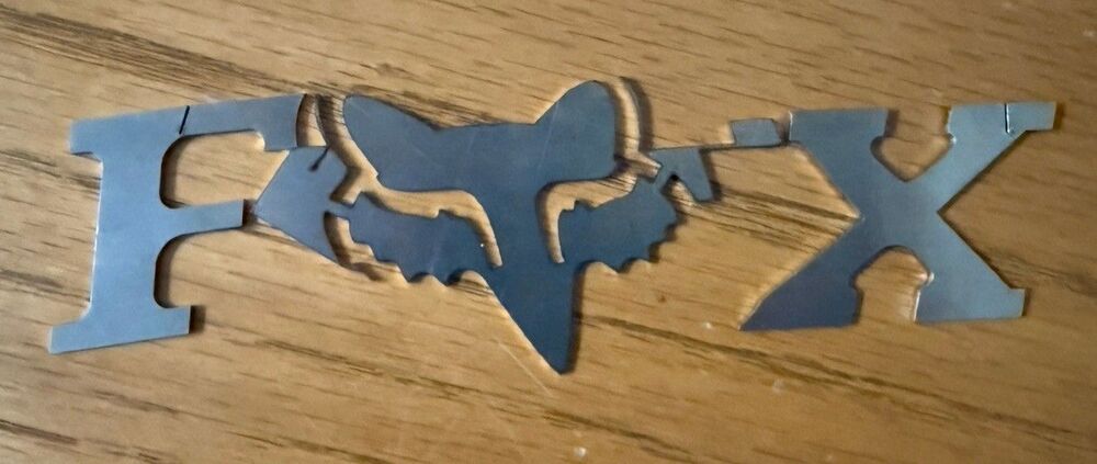 Fox Racing F-Head-X Metal Logo Emblem Badge - 3 Piece Motocross Truck Sign Set